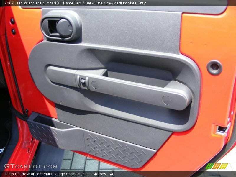 Flame Red / Dark Slate Gray/Medium Slate Gray 2007 Jeep Wrangler Unlimited X