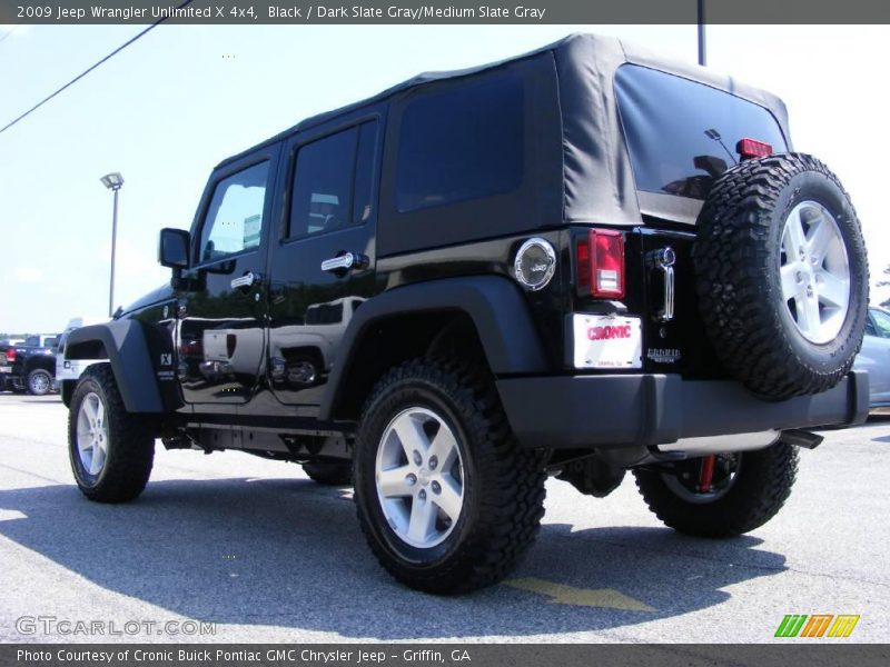 Black / Dark Slate Gray/Medium Slate Gray 2009 Jeep Wrangler Unlimited X 4x4