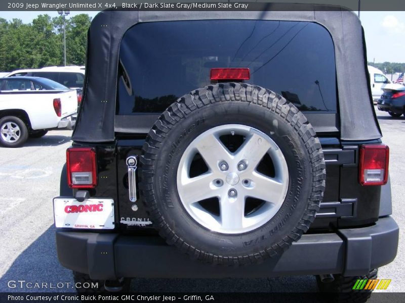 Black / Dark Slate Gray/Medium Slate Gray 2009 Jeep Wrangler Unlimited X 4x4