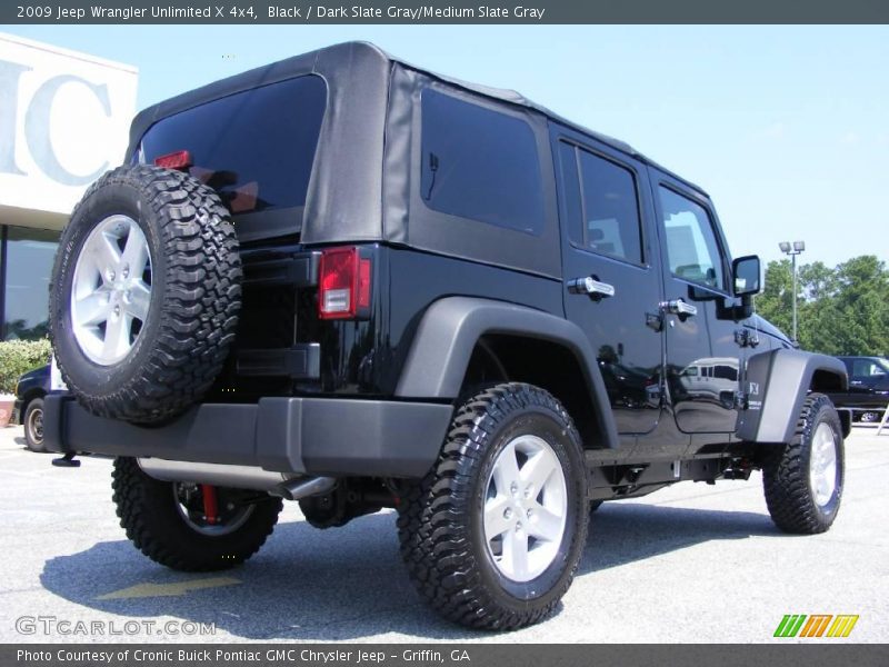 Black / Dark Slate Gray/Medium Slate Gray 2009 Jeep Wrangler Unlimited X 4x4