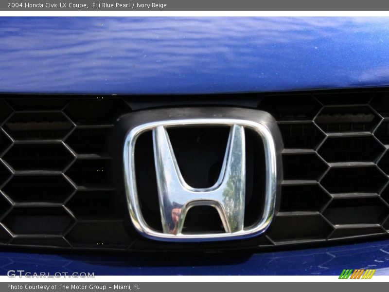 Fiji Blue Pearl / Ivory Beige 2004 Honda Civic LX Coupe