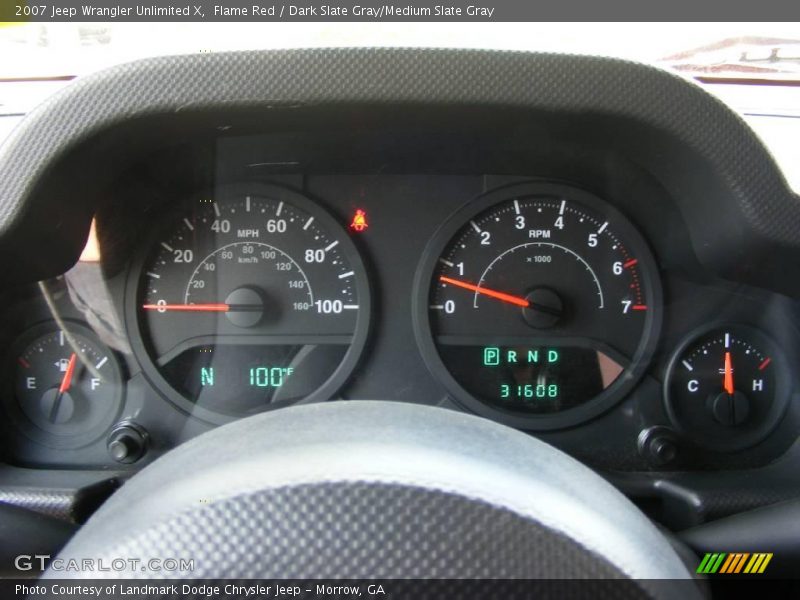 Flame Red / Dark Slate Gray/Medium Slate Gray 2007 Jeep Wrangler Unlimited X