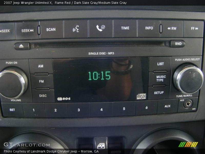 Flame Red / Dark Slate Gray/Medium Slate Gray 2007 Jeep Wrangler Unlimited X