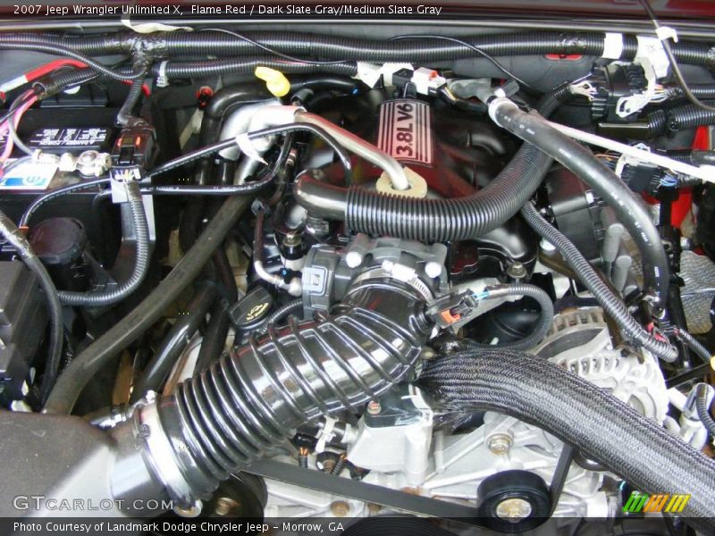Flame Red / Dark Slate Gray/Medium Slate Gray 2007 Jeep Wrangler Unlimited X