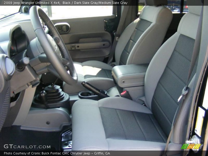 Black / Dark Slate Gray/Medium Slate Gray 2009 Jeep Wrangler Unlimited X 4x4