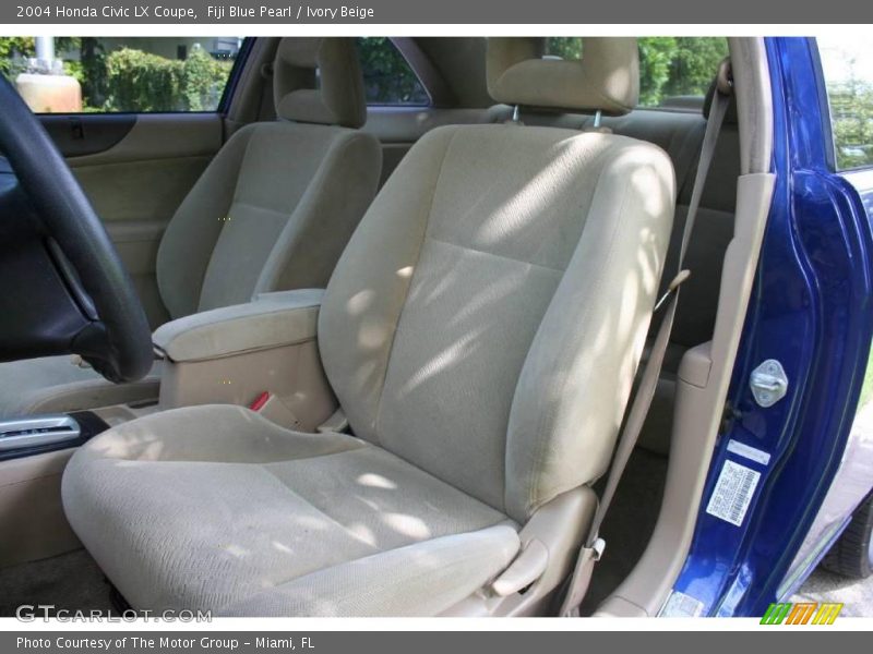Fiji Blue Pearl / Ivory Beige 2004 Honda Civic LX Coupe