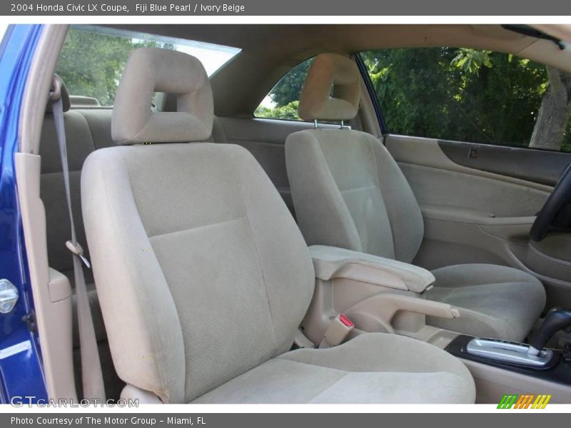 Fiji Blue Pearl / Ivory Beige 2004 Honda Civic LX Coupe