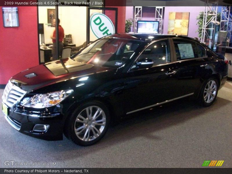 Black Noir Pearl / Black 2009 Hyundai Genesis 4.6 Sedan