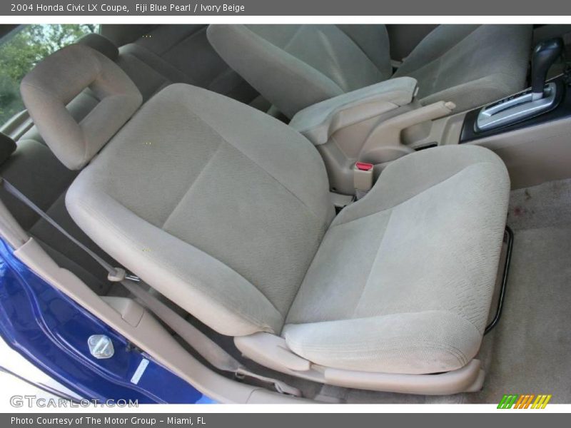 Fiji Blue Pearl / Ivory Beige 2004 Honda Civic LX Coupe