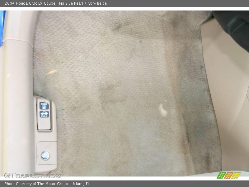 Fiji Blue Pearl / Ivory Beige 2004 Honda Civic LX Coupe