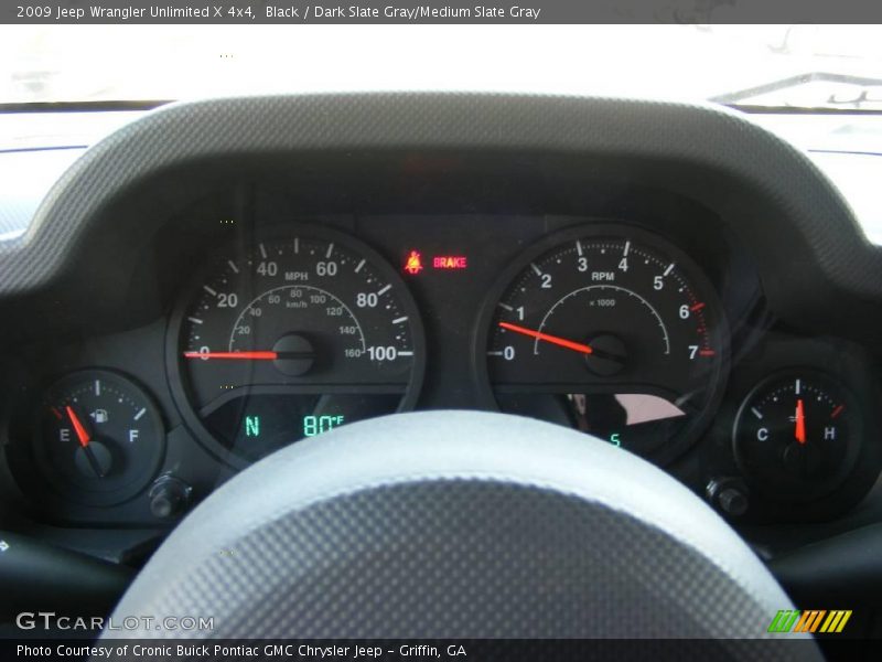 Black / Dark Slate Gray/Medium Slate Gray 2009 Jeep Wrangler Unlimited X 4x4