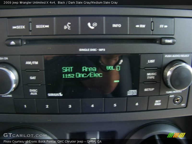 Black / Dark Slate Gray/Medium Slate Gray 2009 Jeep Wrangler Unlimited X 4x4