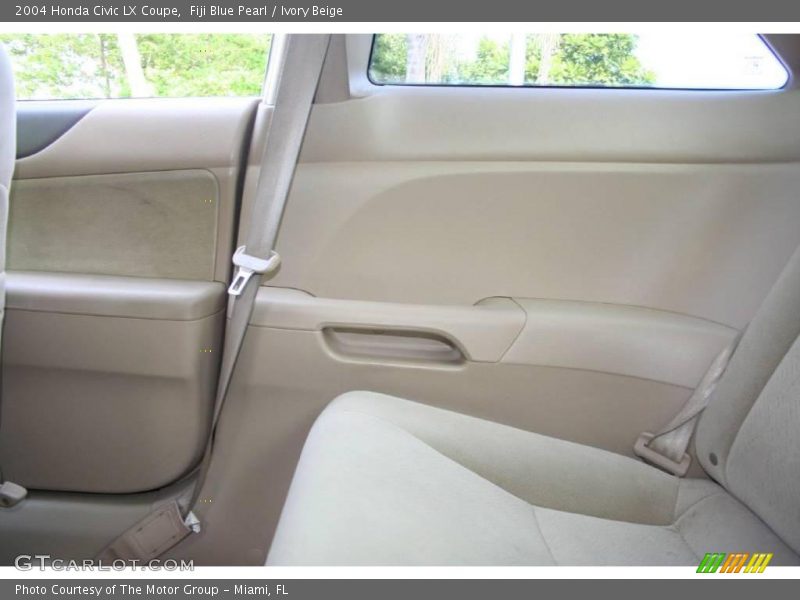 Fiji Blue Pearl / Ivory Beige 2004 Honda Civic LX Coupe