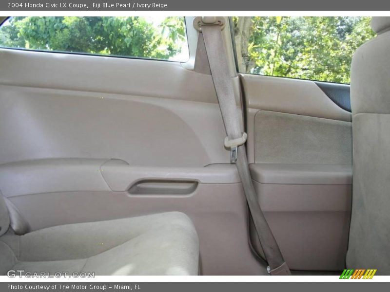 Fiji Blue Pearl / Ivory Beige 2004 Honda Civic LX Coupe