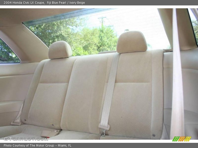 Fiji Blue Pearl / Ivory Beige 2004 Honda Civic LX Coupe
