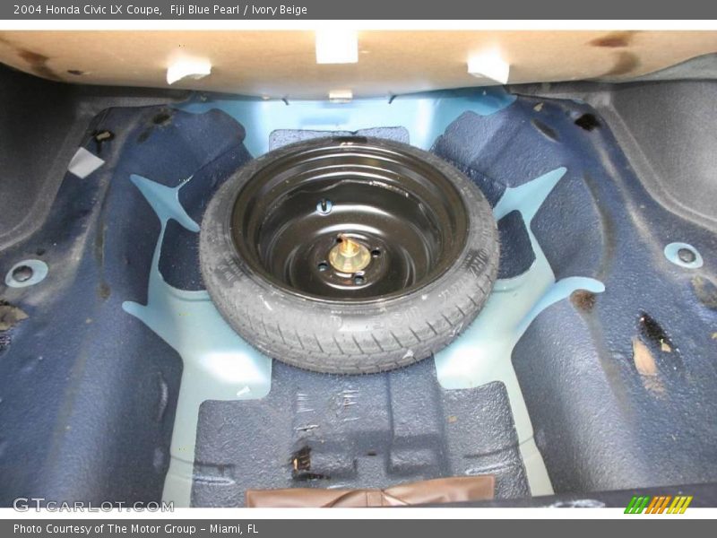 Fiji Blue Pearl / Ivory Beige 2004 Honda Civic LX Coupe