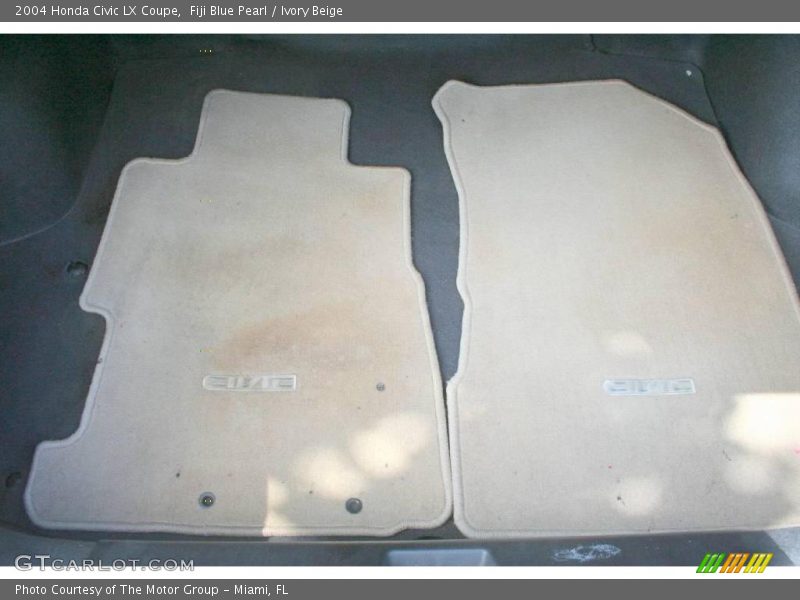 Fiji Blue Pearl / Ivory Beige 2004 Honda Civic LX Coupe