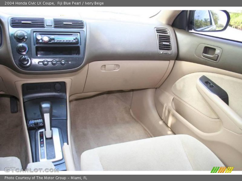 Fiji Blue Pearl / Ivory Beige 2004 Honda Civic LX Coupe