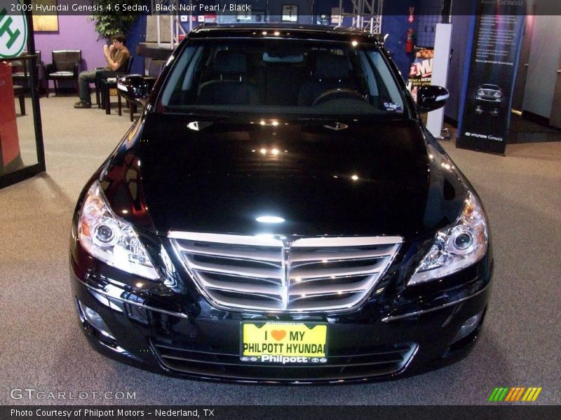 Black Noir Pearl / Black 2009 Hyundai Genesis 4.6 Sedan