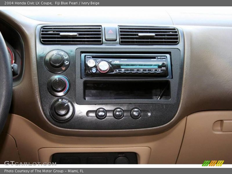 Fiji Blue Pearl / Ivory Beige 2004 Honda Civic LX Coupe