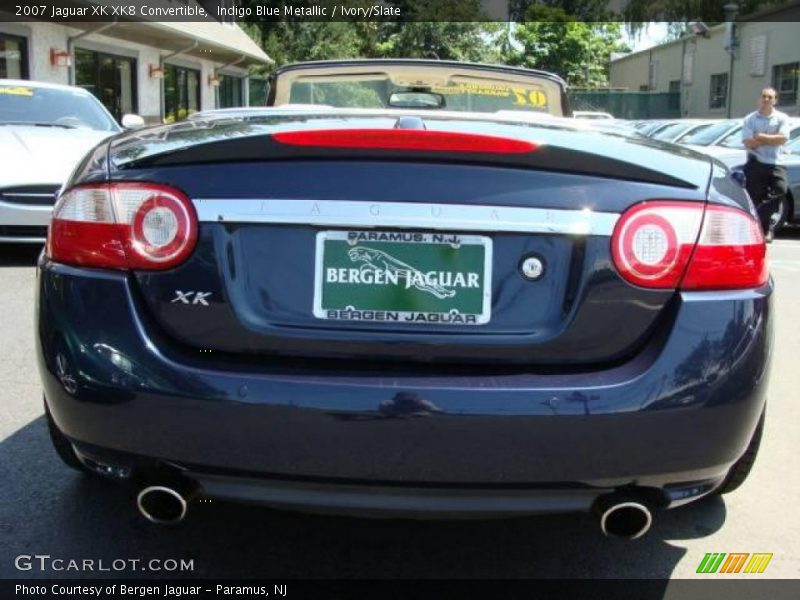 Indigo Blue Metallic / Ivory/Slate 2007 Jaguar XK XK8 Convertible