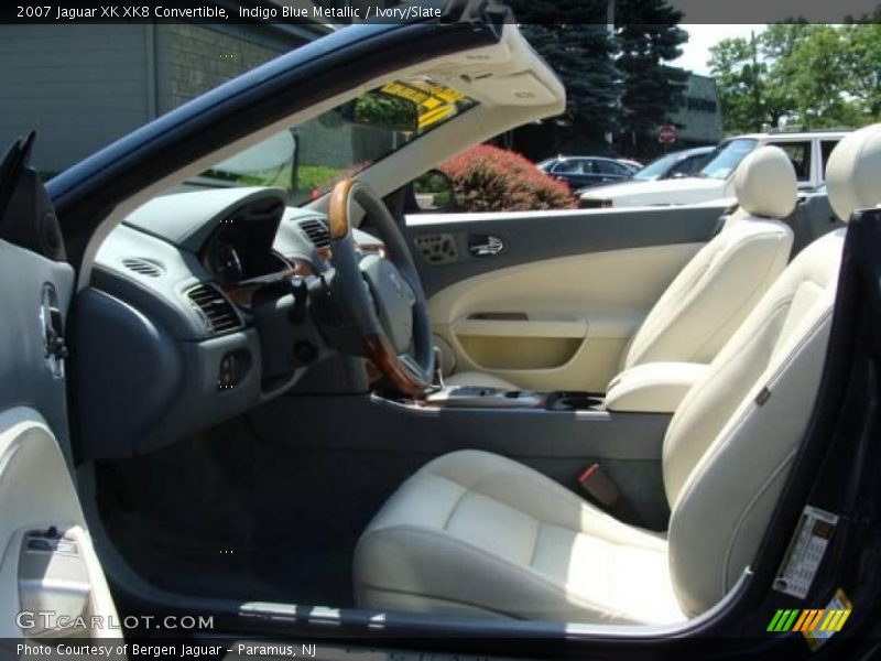 Indigo Blue Metallic / Ivory/Slate 2007 Jaguar XK XK8 Convertible