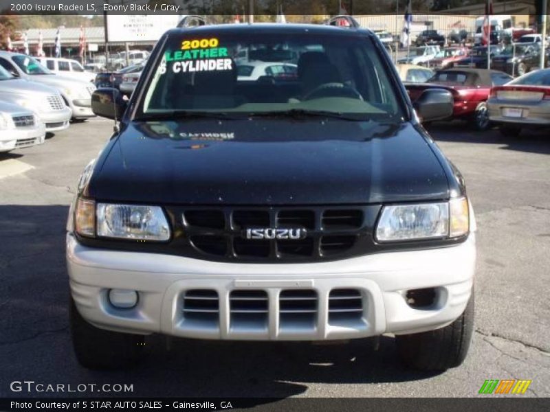 Ebony Black / Gray 2000 Isuzu Rodeo LS
