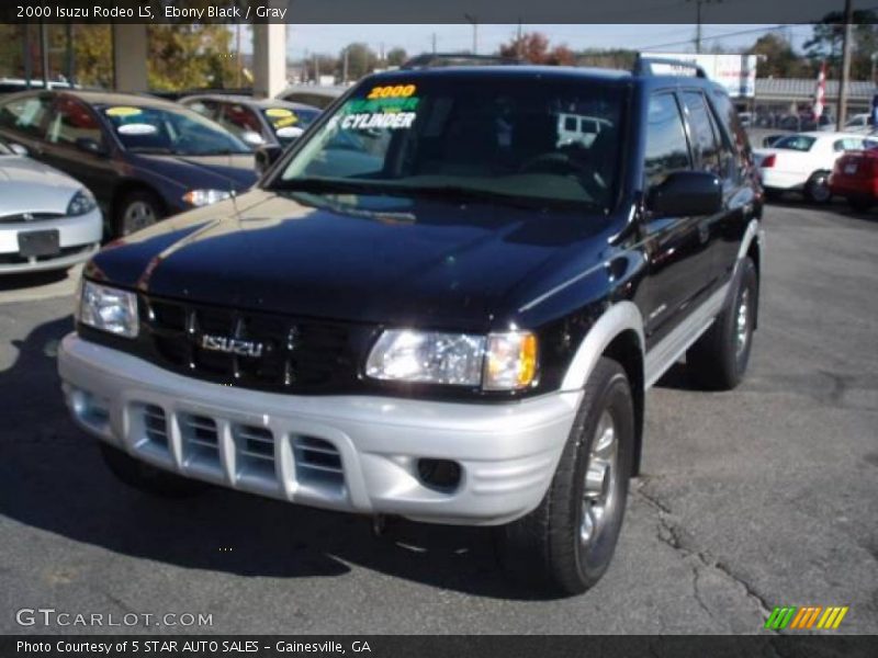 Ebony Black / Gray 2000 Isuzu Rodeo LS