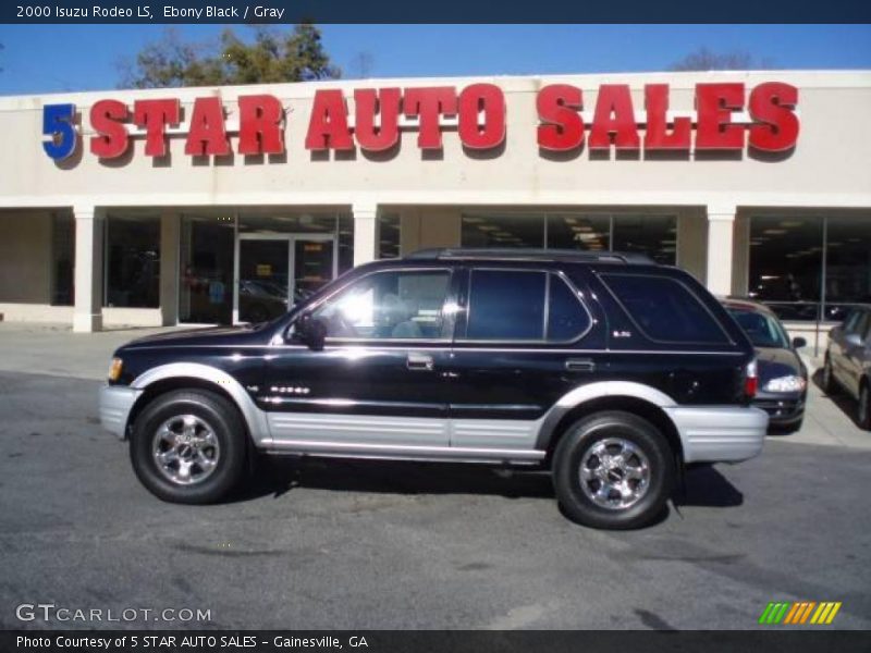 Ebony Black / Gray 2000 Isuzu Rodeo LS