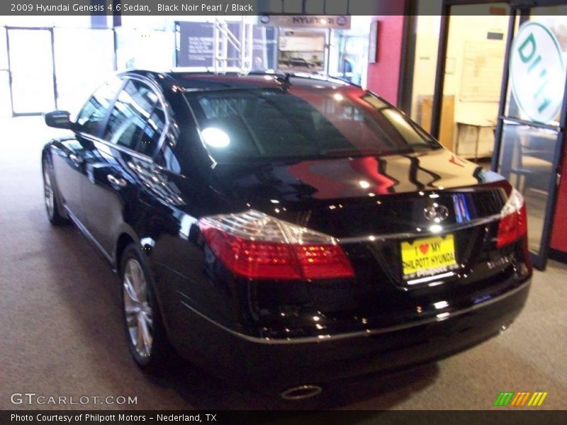 Black Noir Pearl / Black 2009 Hyundai Genesis 4.6 Sedan