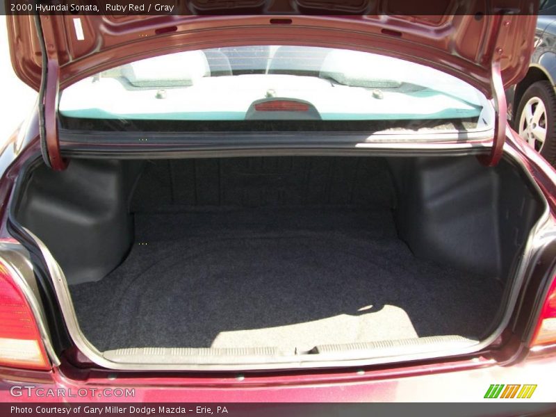 Ruby Red / Gray 2000 Hyundai Sonata