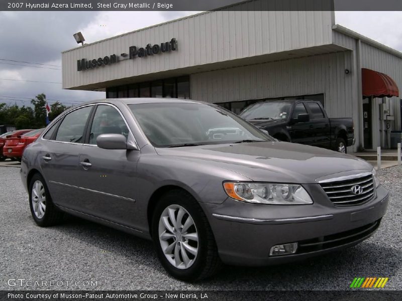Steel Gray Metallic / Beige 2007 Hyundai Azera Limited