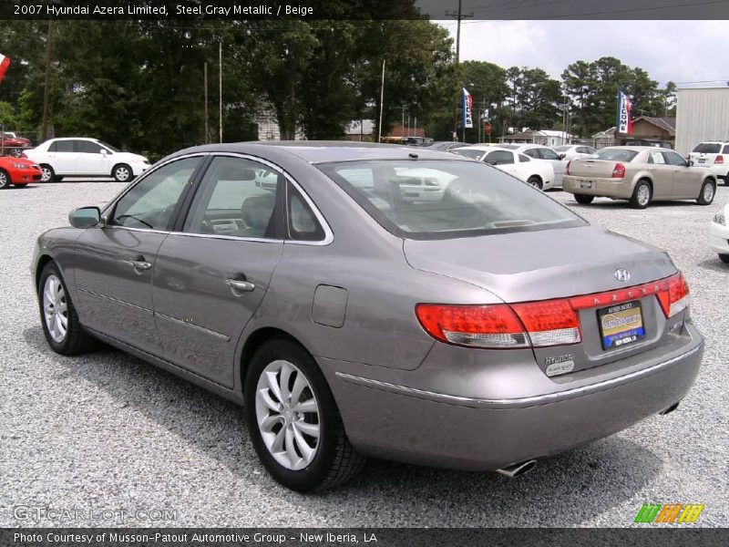 Steel Gray Metallic / Beige 2007 Hyundai Azera Limited