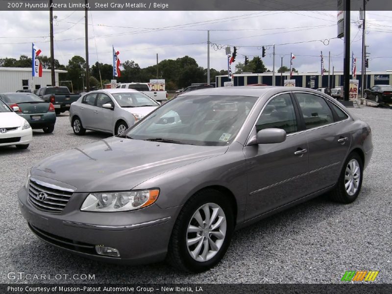 Steel Gray Metallic / Beige 2007 Hyundai Azera Limited