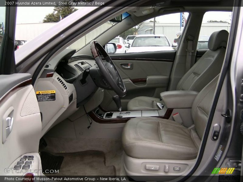 Steel Gray Metallic / Beige 2007 Hyundai Azera Limited
