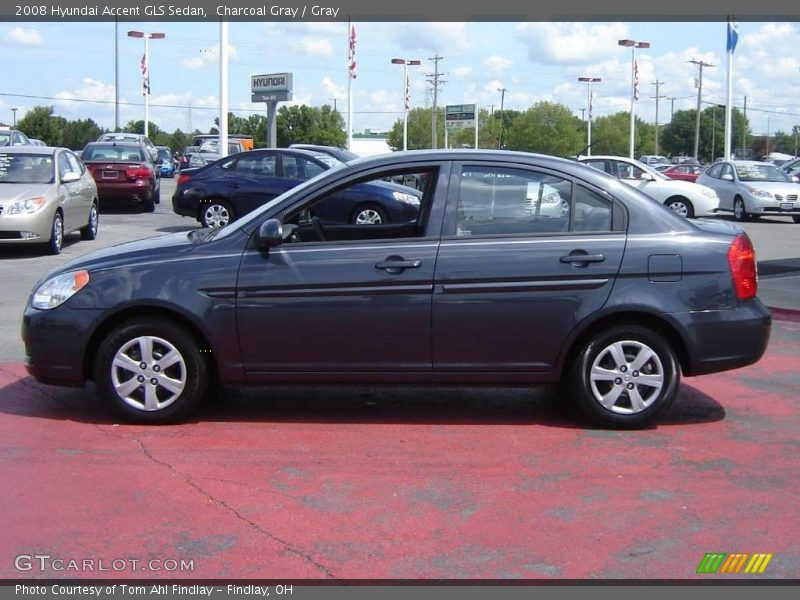 Charcoal Gray / Gray 2008 Hyundai Accent GLS Sedan