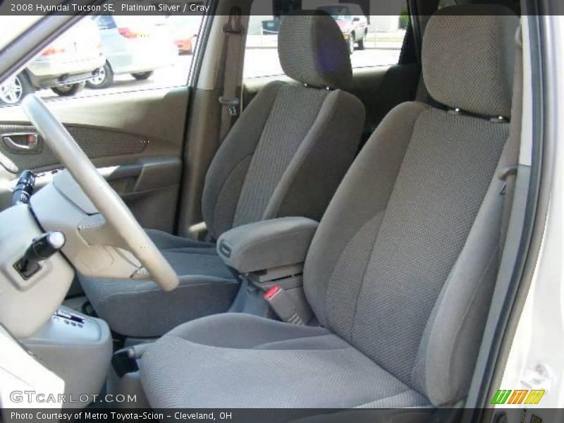 Platinum Silver / Gray 2008 Hyundai Tucson SE