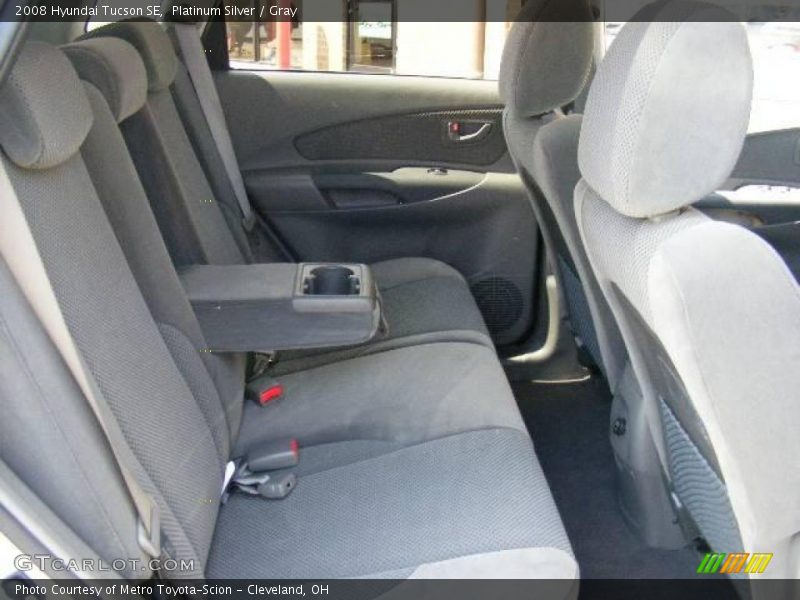 Platinum Silver / Gray 2008 Hyundai Tucson SE