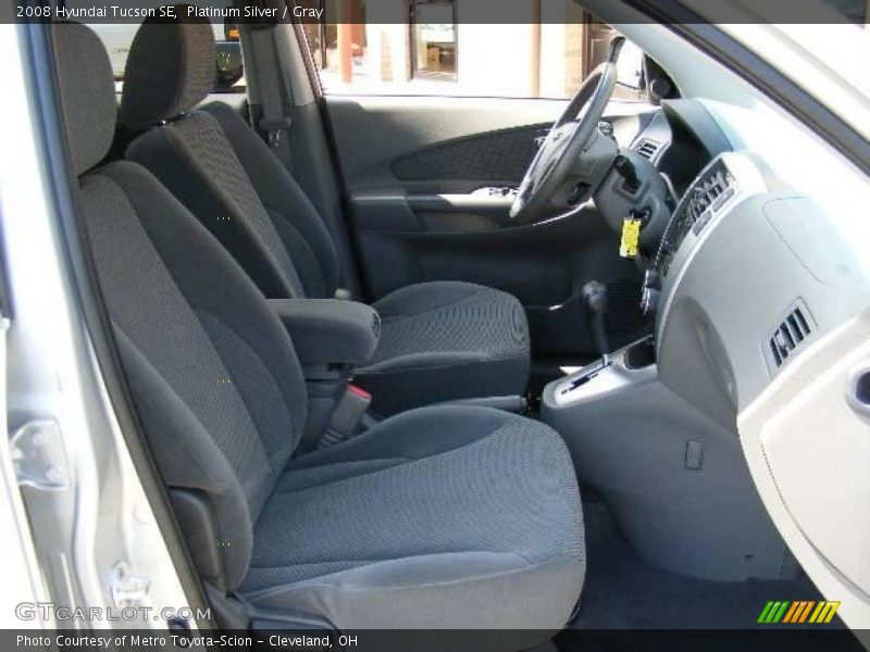 Platinum Silver / Gray 2008 Hyundai Tucson SE