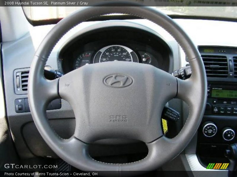 Platinum Silver / Gray 2008 Hyundai Tucson SE