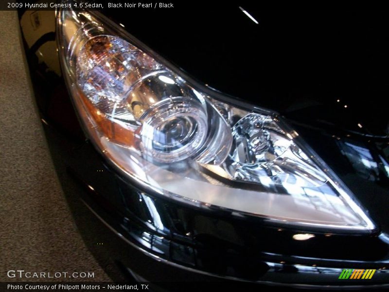 Black Noir Pearl / Black 2009 Hyundai Genesis 4.6 Sedan