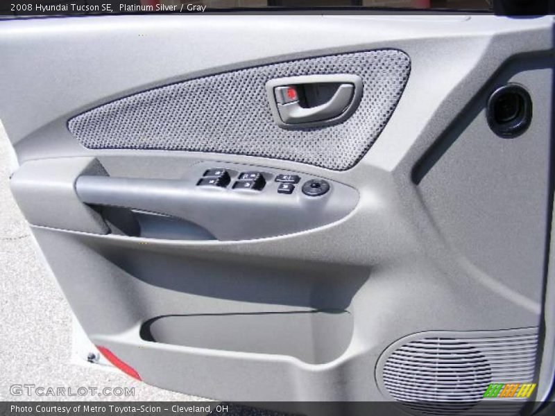 Platinum Silver / Gray 2008 Hyundai Tucson SE