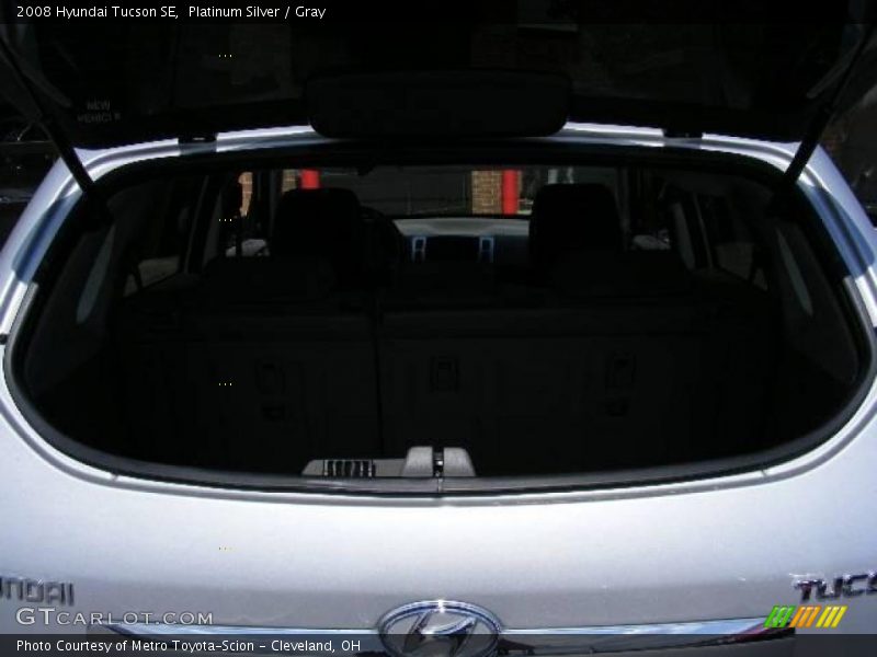 Platinum Silver / Gray 2008 Hyundai Tucson SE