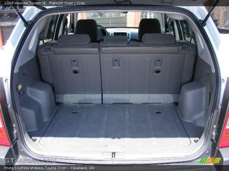 Platinum Silver / Gray 2008 Hyundai Tucson SE