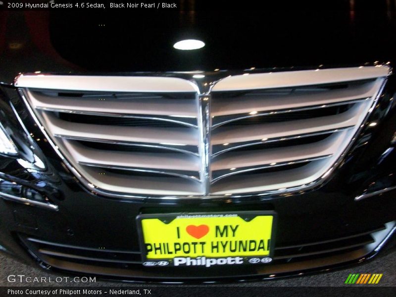 Black Noir Pearl / Black 2009 Hyundai Genesis 4.6 Sedan