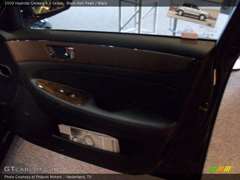 Black Noir Pearl / Black 2009 Hyundai Genesis 4.6 Sedan