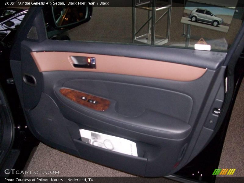 Black Noir Pearl / Black 2009 Hyundai Genesis 4.6 Sedan