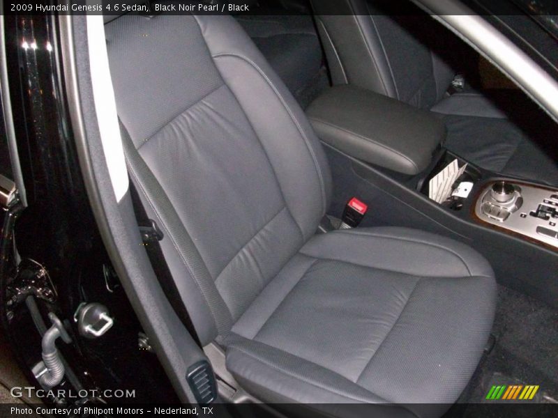 Black Noir Pearl / Black 2009 Hyundai Genesis 4.6 Sedan