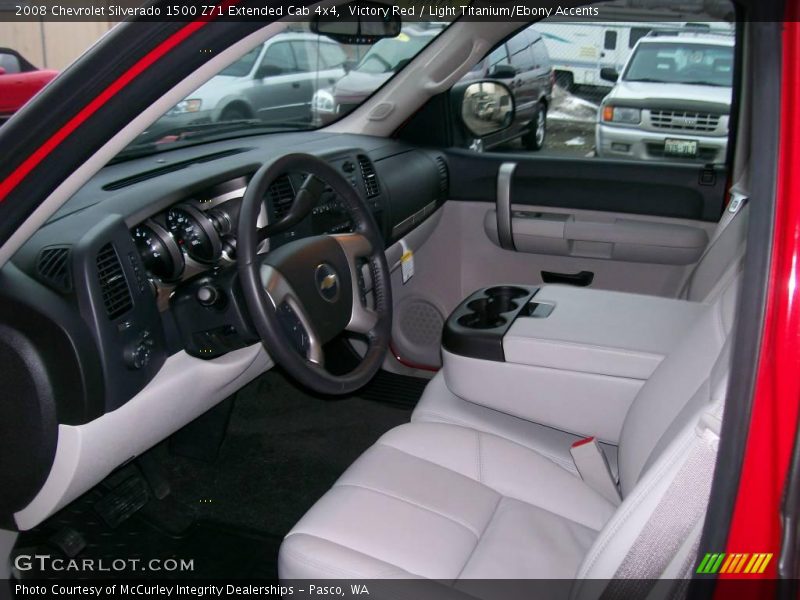 Victory Red / Light Titanium/Ebony Accents 2008 Chevrolet Silverado 1500 Z71 Extended Cab 4x4