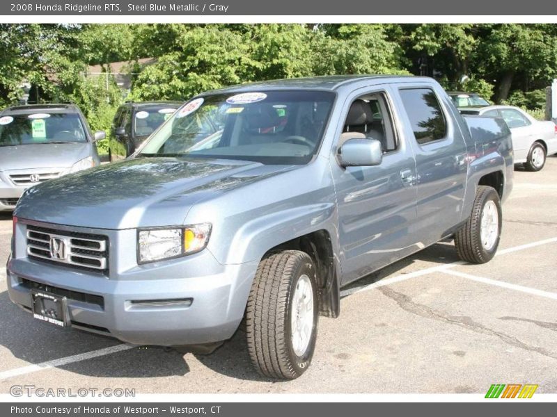Steel Blue Metallic / Gray 2008 Honda Ridgeline RTS
